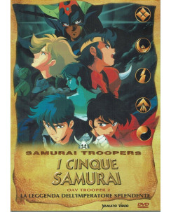 i Cinque Samurai trooper 2 oav 1 la leggenda dell'imperatore DVD Yamato ITA