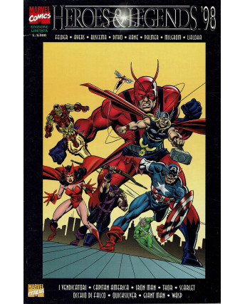 Heroes e Legends 98 di Buscema Dikto con Quicksilver Cap Scarlet ed. Marvel