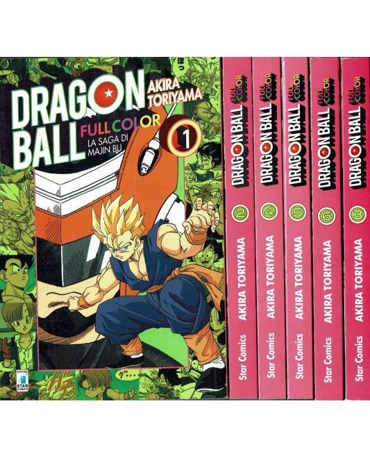 Dragon Ball Z Majin Boo Gekitou 1-6 Comic Compl set / Japanese Full Color  Manga