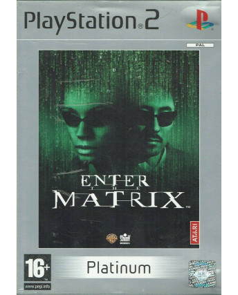 Videogioco Playstation 2 ENTER THE MATRIX libretto PLATINUM 16+ Atari ITA