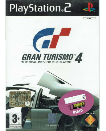 Videogioco Playstation 2 GRAN TURISMO 4 3+ PS2 Polyphony ITA libretto  