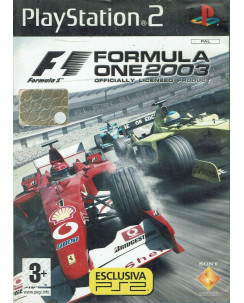 Videogioco Playstation 2 FORMULA ONE 2003 3+ ITA libretto 3+