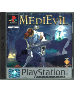 Videogioco Playstation 1 MediEvil Platinum PS1 PAL 1998 ITA libretto