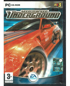 Videogioco PC NFS NEED FOR SPEED UNDERGROUND 3+ EA Games 