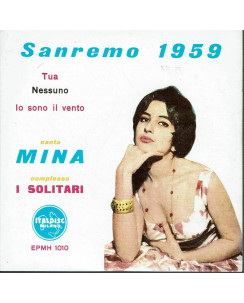 CD17 86 Mina  EP Sanremo 1959 Mina 3 tracks complesso i solitari ePMH