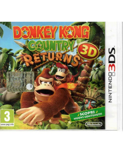 Videogioco Nintendo 3DS Donkey Kong Country Returns 3D ITA 3+ libretto 