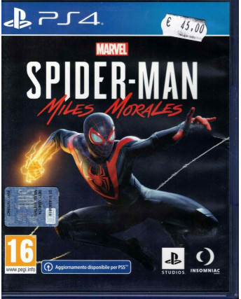 Videogioco Playstation 4 Marvel's Spider-Man Miles Morales SPIDERMAN ITA 16+