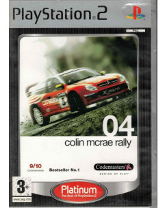Videogioco Playstation 2 Colin McRae rally 04 PLATINUM 3+ ITA libretto