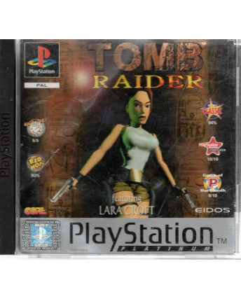 Videogioco Playstation 1 Tomb Raider Platinum PS1 USATO ITA 15+ Eidos