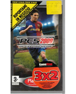 Videogioco PSP PES PRO EVOLUTION SOCCER 2009 3+ ITA libretto 
