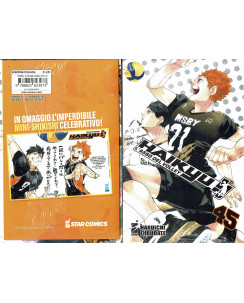 Haikyu L'Asso del Volley n.45 con Shikishi di Furudate ed. Star Comics NUOVO