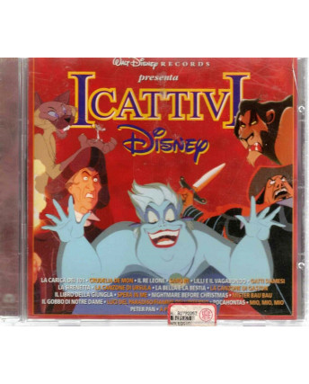 CD18 28 Walt Disney presenta i CATTIVI 10 tracce ITA RARO