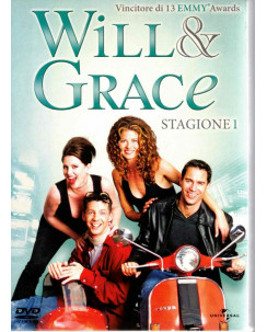 DVD Will & Grace Stagione 01 3 dvd ITA cofanetto Universal 