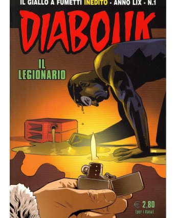 Diabolik Anno LIX n. 1 il legionario ed. Astorina