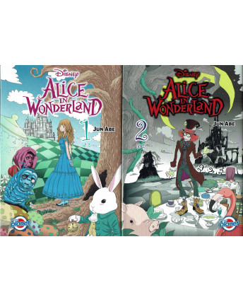 Alice in Wonderland 1/2 COMPLETA di Jun Abe Tim Burton ed. Panini NUOVO