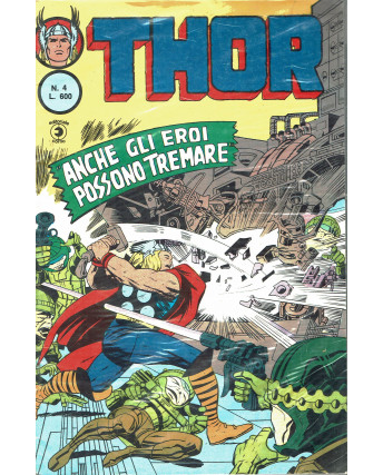 Thor n.  4 anche gli eroi possono tremare II serie ed. Corno