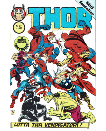 Thor n. 27 lotta tra i Vendicatori! II serie ed. Corno