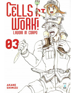 Cells at work 03 di Akane Shimizu NUOVO ed.Star Comics