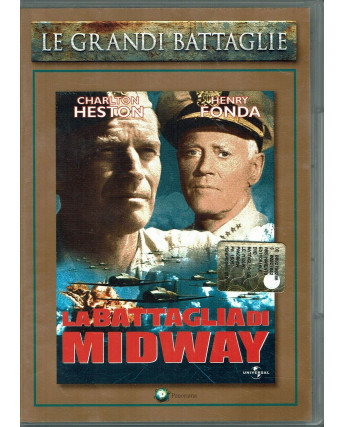 La Battaglia Di Midway DVD serie le grandi battaglie con Heston Fonda USATO