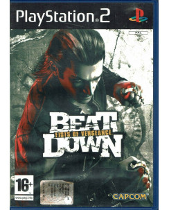 Videogioco Playstation 2 Beat Down Fists of Vengeance Capcom ITA USATO libretto 