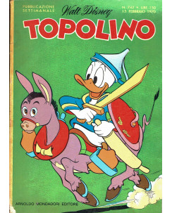 Topolino n. 742 febbraio 1970 ed. Walt Disney - Mondadori