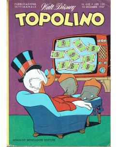 Topolino n. 628 dicembre 1967 cedola EDISON ed. Walt Disney - Mondadori