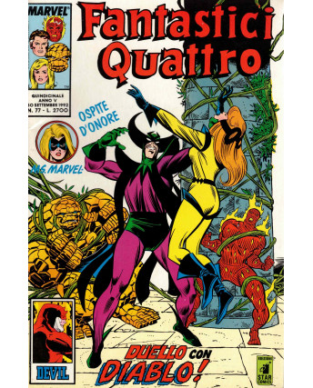 Fantastici Quattro n. 77 duello con Diablo! ed. Star Comics  