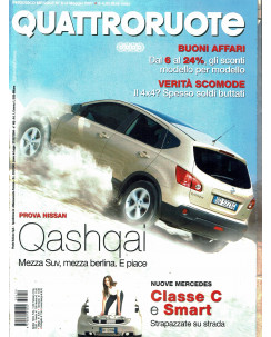 Quattroruote N. 619 maggio 2007 Quashqai Classe C Smart ed. Domus
