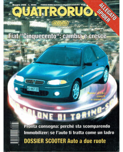 Quattroruote n. 487 maggio 1996 Fiat 500 speciale Spider ed. Domus