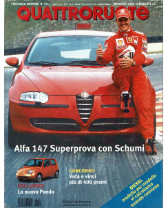 Quattroruote N. 541 novembre 2000 Schumacher Alfa 147 Panda ed. Domus