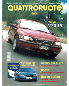 Quattroruote N. 533 marzo 2000 Porsche 911 turbo Smart Cabrio ed. Domus