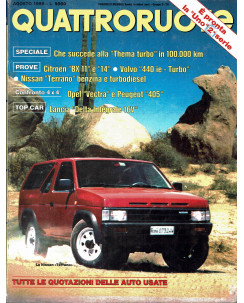 Quattroruote n. 406 agosto 1989 Uno 2 serie Delta Integrale 16V ed. Domus