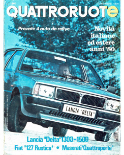 Quattroruote n. 288 novembre 1979 Lancia dElta 1300 Fiat 127 rustica ed. Domus 