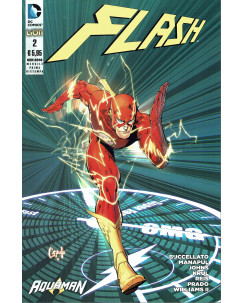 Flash n. 2 RISTAMPA con Aquaman di Capullo ed. Lion  
