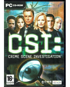 Videogioco PC CSI crime scene investigation Ubisoft ITA 16+ USATO