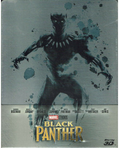 Blu Ray 3d Black Panther con Boseman Steelbook 2 Dischi Marvel NUOVO Gd54