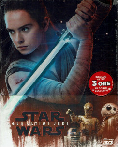 Blu Ray Star Wars Gli Ultimi Jedi Steelbook 3D + 2D ITA NUOVO Gd54)