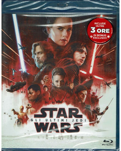 Blu Ray STAR WARS 8 Gli Ultimi Jedi Hardy GordonLevitt LucasfiIm ITA NUOVO Gd55