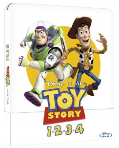 Blu Ray Toy Story Collection 1 2 3 4 Steelbook Disney Pixar NUOVO Gd55