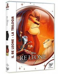 Dvd Box Disney IL RE LEONE 1 +2 +3 trilogia serie completa NUOVO Gd55