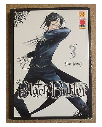 Black Butler: Il Maggiordomo Diabolico n 3 di Yana Toboso * Kuroshitsuji *NUOVO