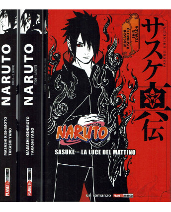 Naruto Sasuke Itachi romanzi fratelli Uchiha 1/3 COMPLETA di Kishimoto Panini 