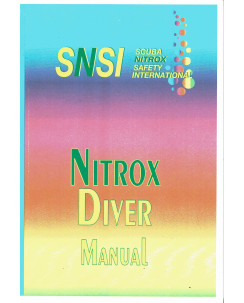 Sbuca nitrox safety Nitrox diver manual con tabella ed. Bdca  A91