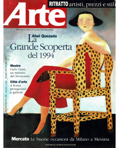 Arte cultura informazione 257 dic 94 Quezada Carra ed. G. Mondadori FF00