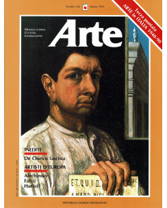 Arte cultura informazione 216 mar 91 De Chirico Harloff ed. G. Mondadori FF00