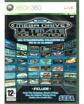 Videogioco Xbox 360 SEGA MEGA DRIVE ULTIMATE COLLECTION ITA libretto 12+ USATO