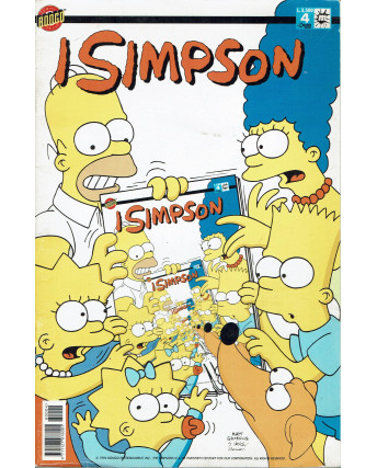 I Simpson n.  4 è scritto nelle figurine di Groening ed. Macchia Nera 
