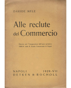 Davide Mele : alle reclute del commercio ed. Dekten Rocholl A21