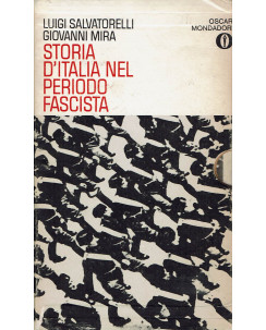 Salvatorelli : storia Italia periodo fascista COFANETTO ed. Oscar Mondadori A80
