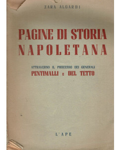Zara Algardi : pagine di storia Napoletana Pentimali del Tetto ed. L'Ape A41